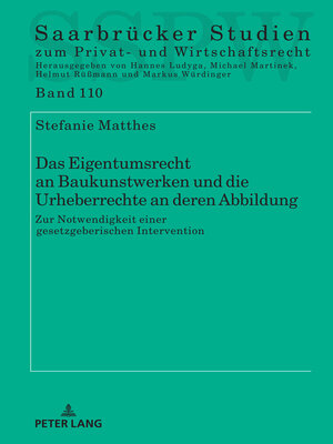 cover image of Das Eigentumsrecht an Baukunstwerken und die Urheberrechte an deren Abbildung